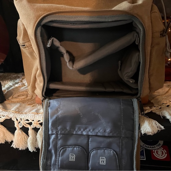 Tarion Camera Backpack Canvas Camera Bag Photography Backpack - Picture 3 of 6